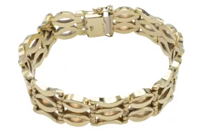 14 carat gold link bracelet