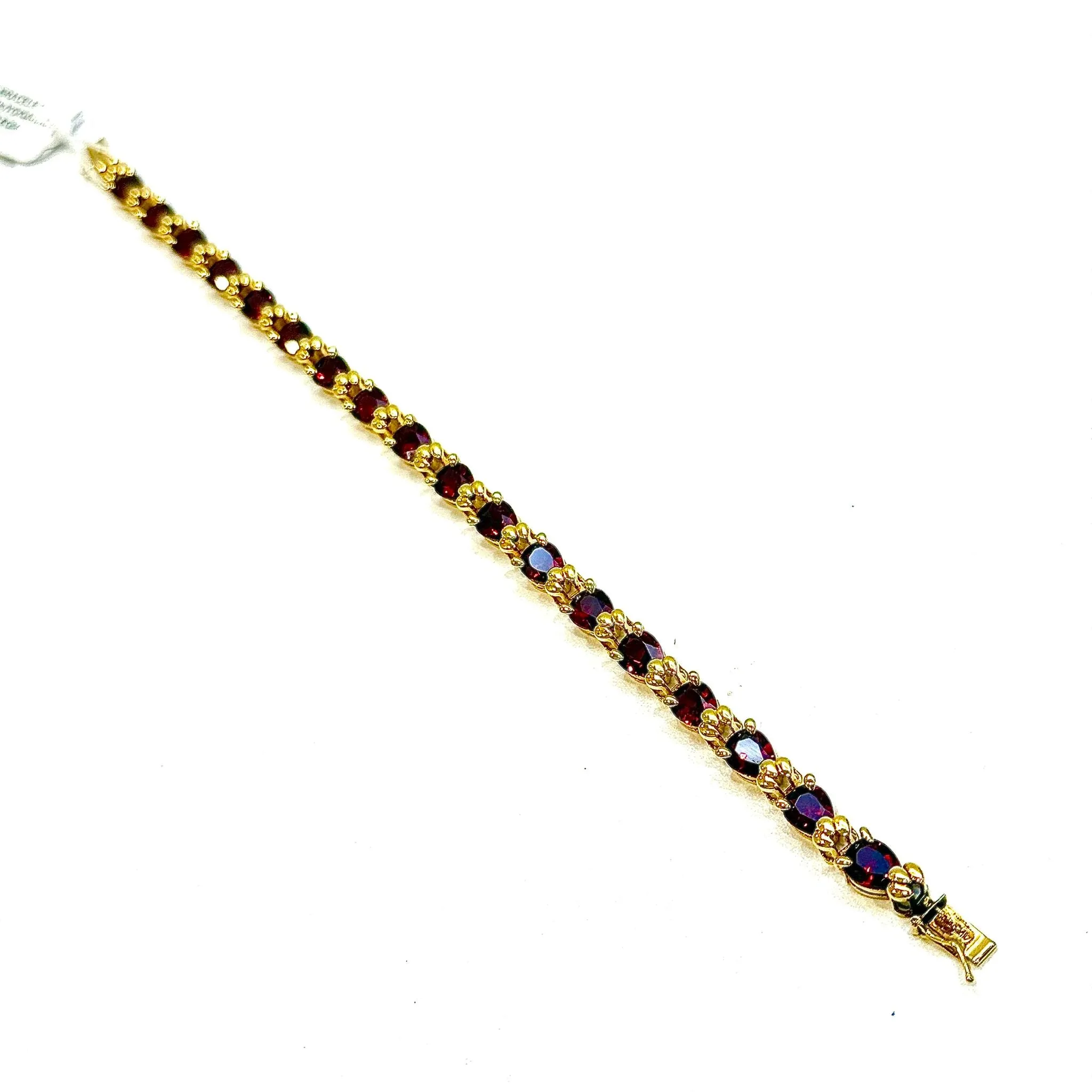 14KYG Garnet Bracelet