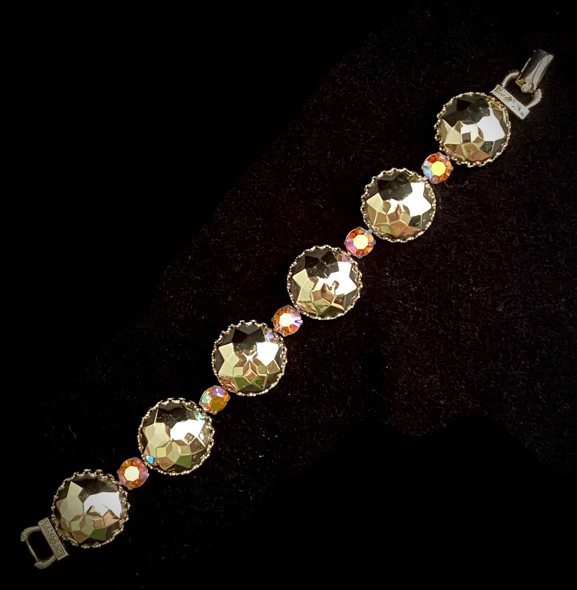 1960s Coro Faceted Domed Bracelet