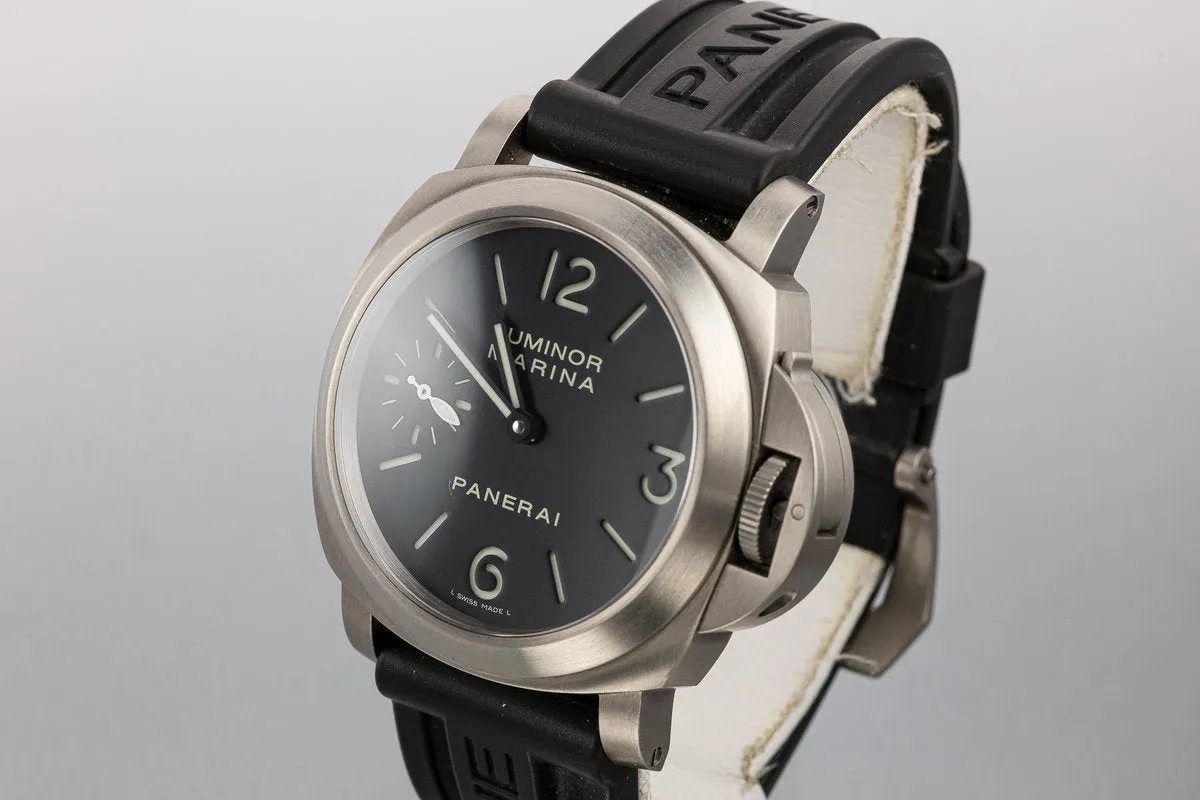 2011 Panerai Titanium Luminor Marina Pam 00177 with Box and Papers