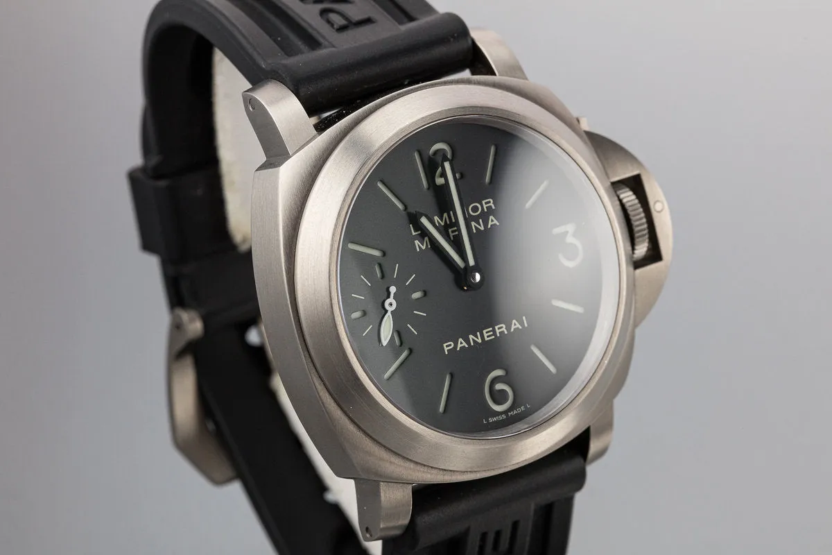 2011 Panerai Titanium Luminor Marina Pam 00177 with Box and Papers