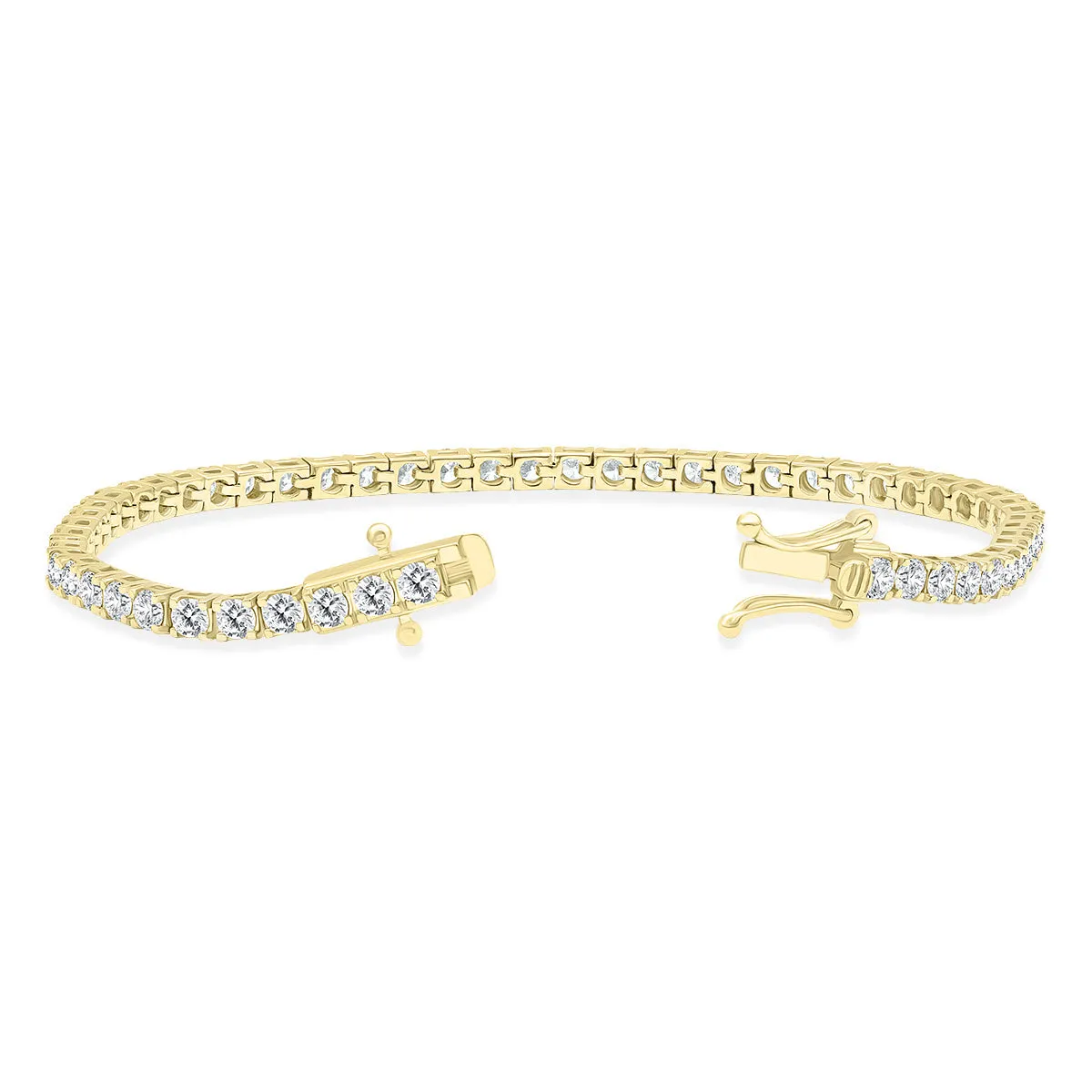 6 Carat Tw Diamond Tennis Bracelet In 14K Yellow Gold