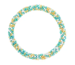 8 inch Roll-On® Bracelet <br> Aquamarine Speckled