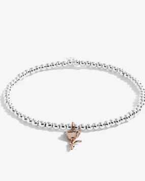 A Little Stop And Smell The Roses Bracelet in Silver & Gold