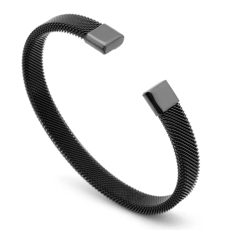 All-match bracelet with stainless steel mesh