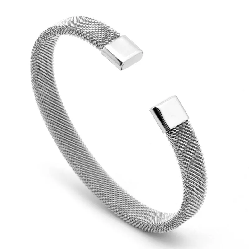 All-match bracelet with stainless steel mesh