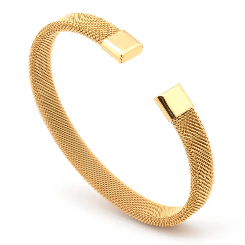 All-match bracelet with stainless steel mesh