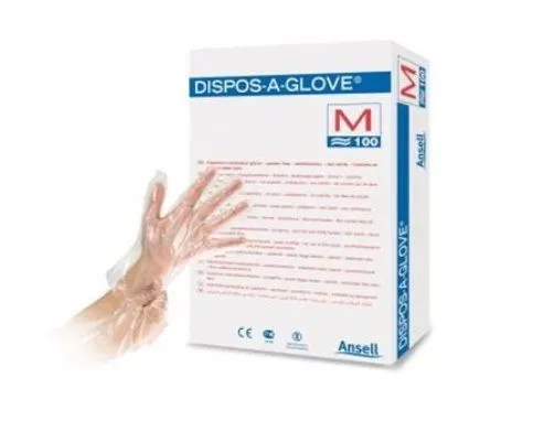 Ansell Dispos-A-Glove Powder Free Examination Gloves Medium x 100