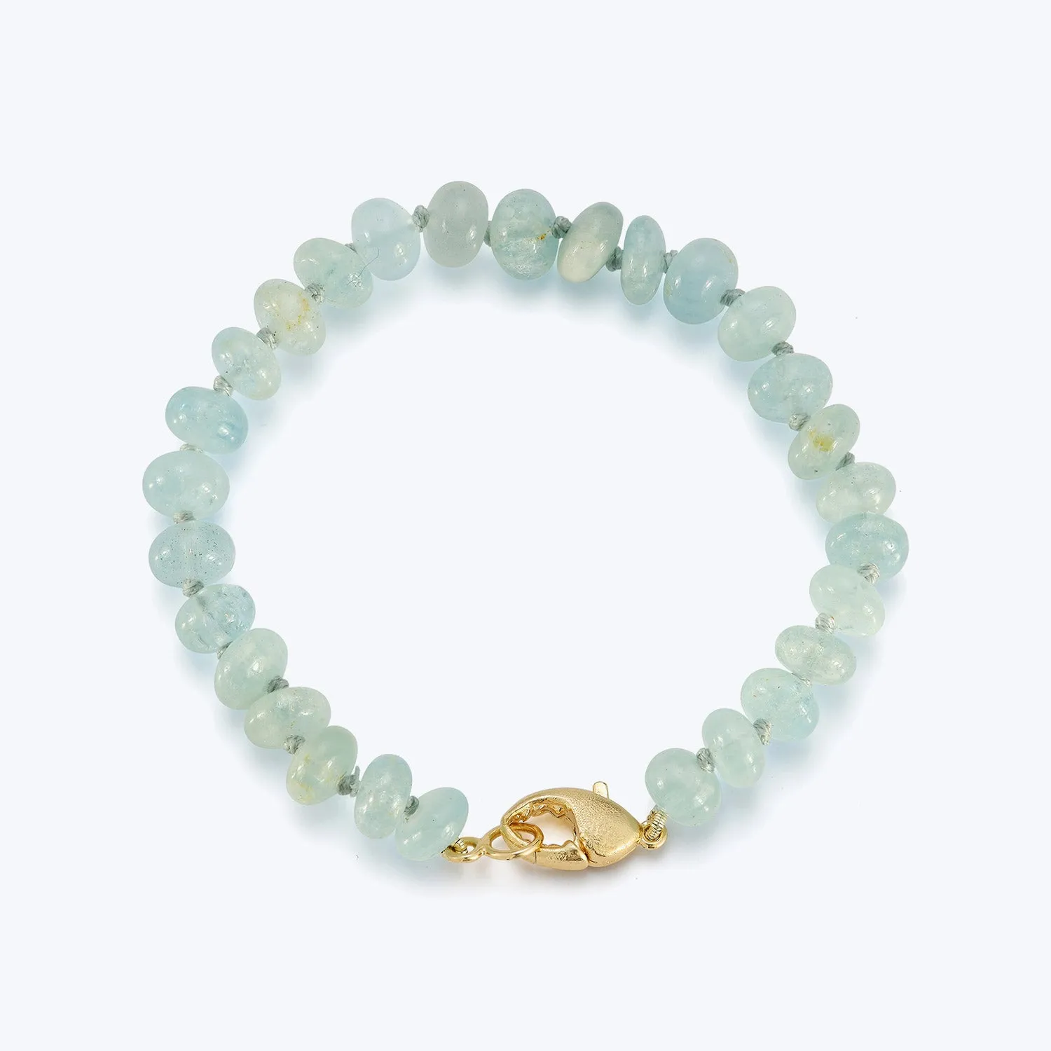 Aquamarine Beaded Bracelet