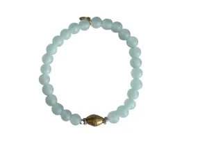 AQUAMARINE gemstone thin bracelet