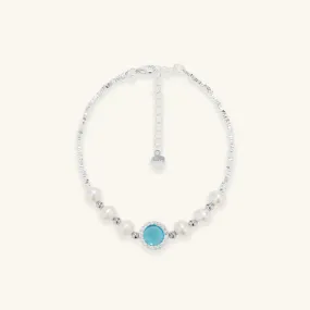 Aquamarine Pearl Bracelet