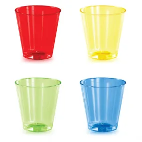 Assorted Colors 16Ct 2 Oz Shot Glass, Assorted Colors (16/Pkg)