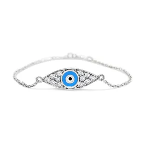 Baby Blue Evil Eye Bracelet