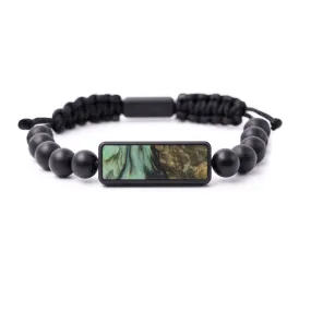 Bead Wood Resin Bracelet - Ferdinand (Dark Green, 585813)