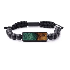 Bead Wood Resin Bracelet - Guillermo (Dark Green, 593443)