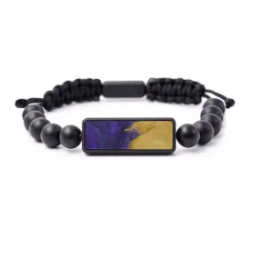 Bead Wood Resin Bracelet - Ruben (Purple, 579341)