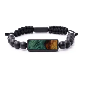 Bead Wood Resin Bracelet - Vanna (Dark Green, 593402)