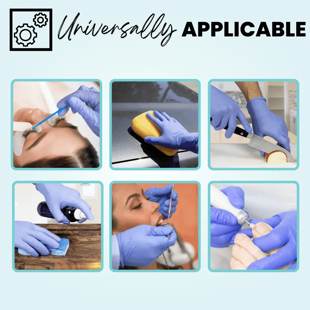 Biodegradable Nitrile Gloves (4.0 Mil) - BLUE VIOLET (Case of 10 Boxes)