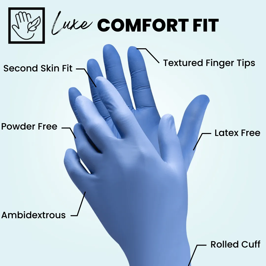 Biodegradable Nitrile Gloves (4.0 Mil) - BLUE VIOLET (Case of 10 Boxes)