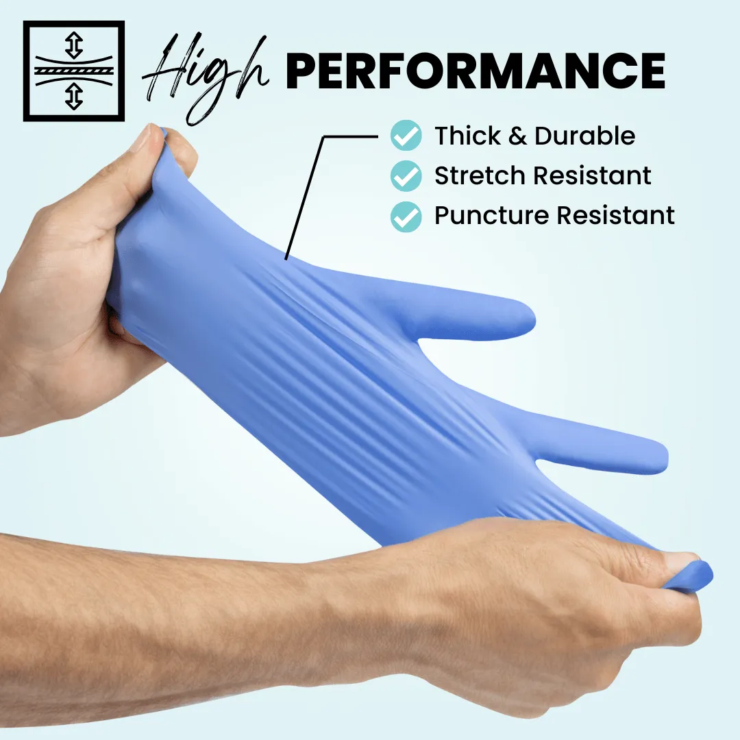 Biodegradable Nitrile Gloves (4.0 Mil) - BLUE VIOLET (Case of 10 Boxes)