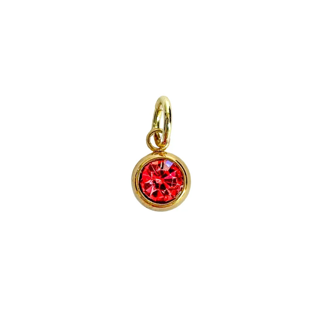 Birthstone Zircon Charm For Charm Necklace & Bracelet