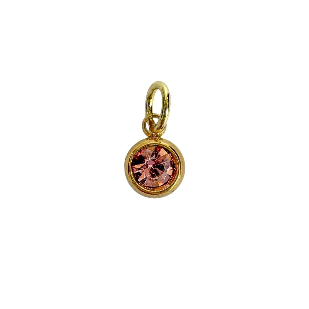 Birthstone Zircon Charm For Charm Necklace & Bracelet