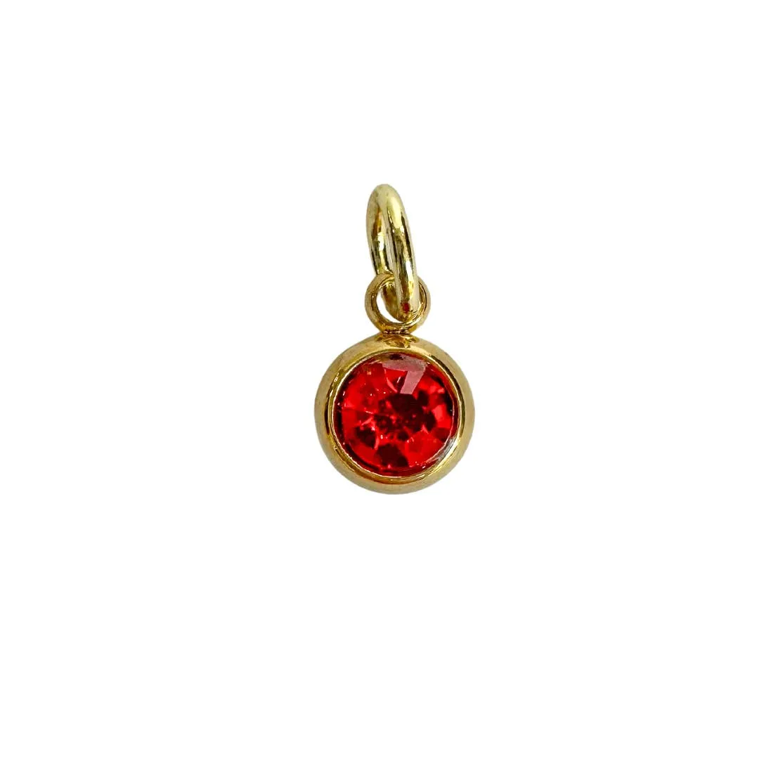 Birthstone Zircon Charm For Charm Necklace & Bracelet