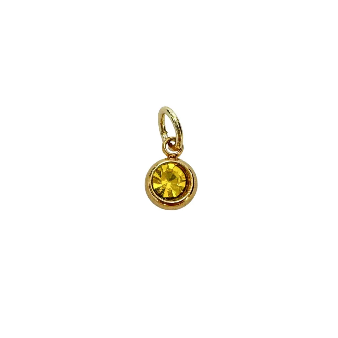 Birthstone Zircon Charm For Charm Necklace & Bracelet