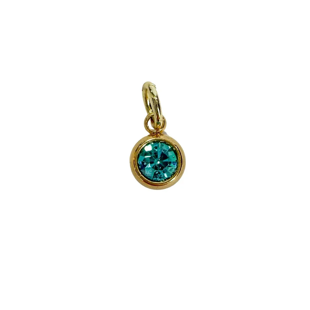 Birthstone Zircon Charm For Charm Necklace & Bracelet