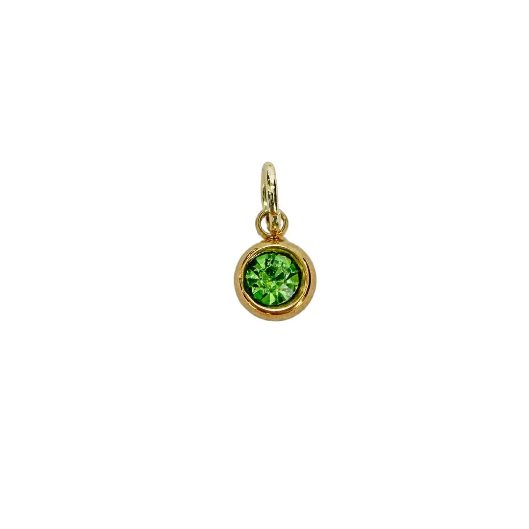 Birthstone Zircon Charm For Charm Necklace & Bracelet