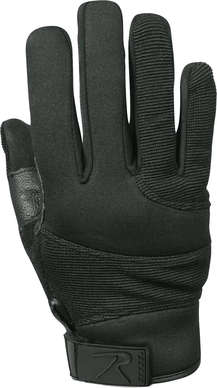 Black - Police Tactical Cut Resistant Street Shield Gloves