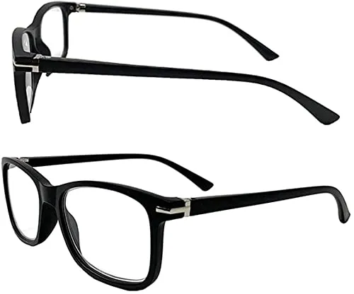 Blue-Light-Blocking-Reading-Glasses-Black-3-25-Magnification-Computer-Glasses