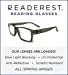 Blue-Light-Blocking-Reading-Glasses-Charcoal-3-25-Magnification Anti Glare