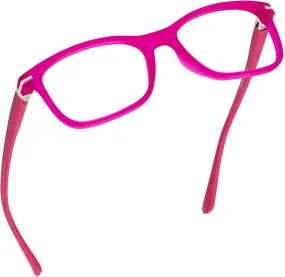 Blue Light Blocking Reading Glasses (Hot Pink, 150 Magnification) Computer