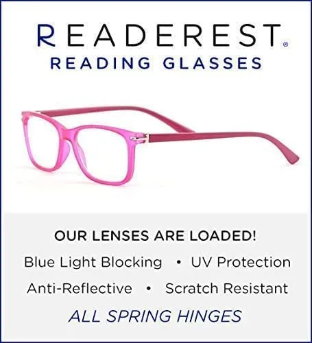 Blue-Light-Blocking-Reading-Glasses-Pink-1-00-Magnification-Computer-Glasses