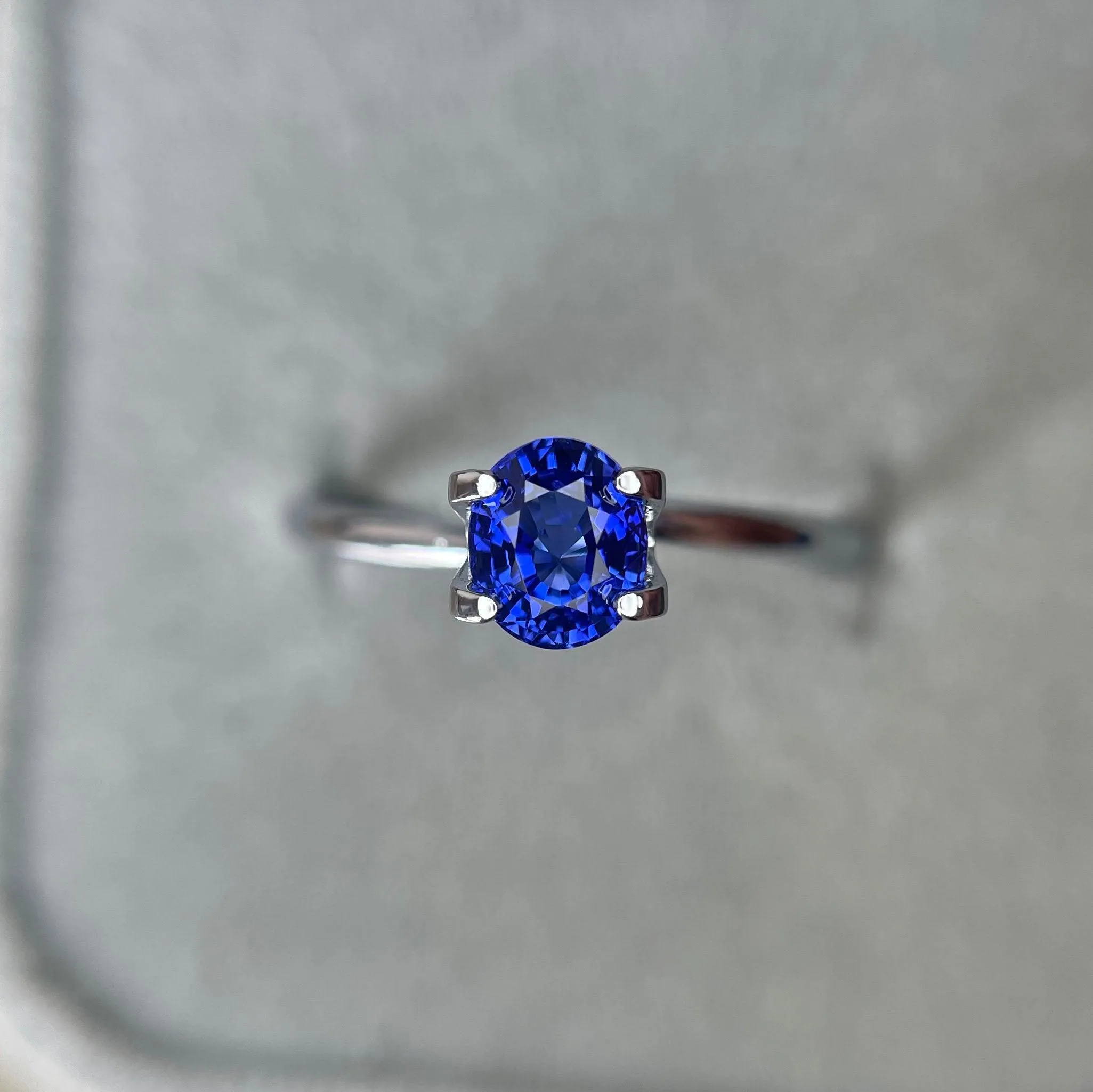 blue sapphire sri lanka online buy ceylon blue sapphire genuine neelam stone safir 1.05 crt royal blue engagement ring matching wedding band. cornflower blue sapphire