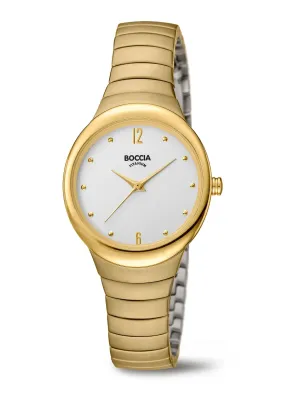 BOCCIA LADIES TITANIUM ROUND GOLD BRACELET 3307-02