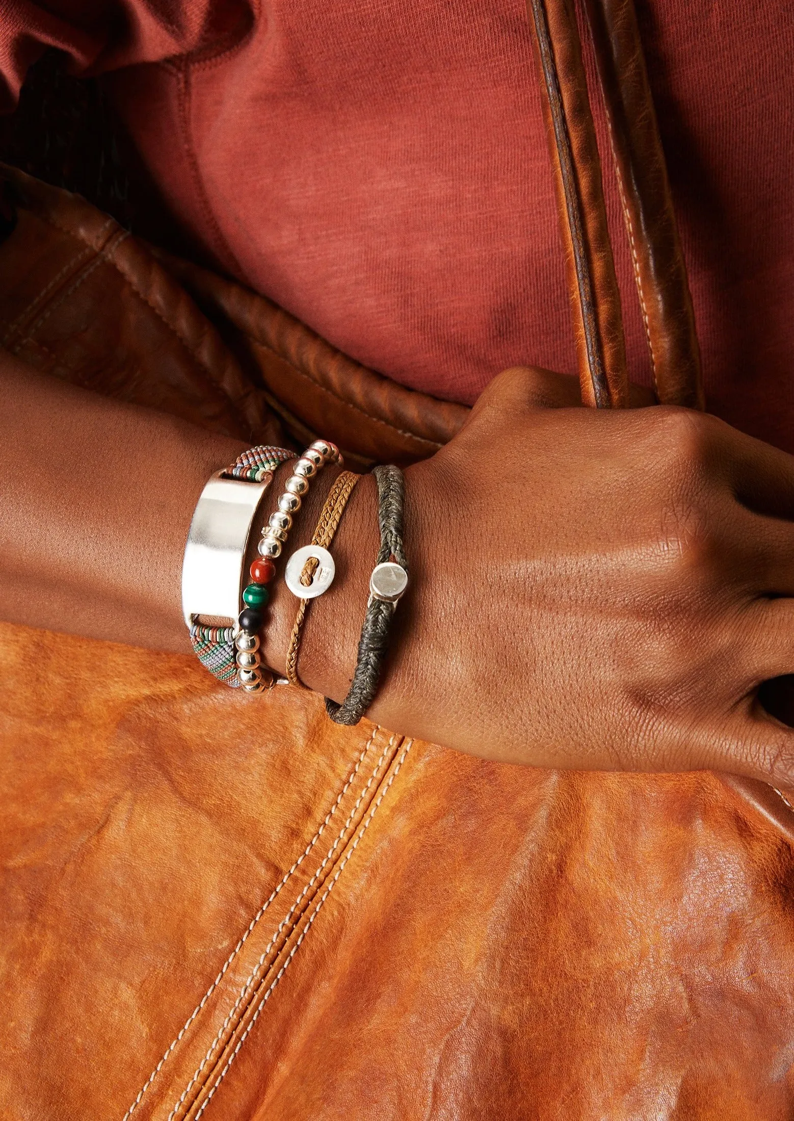 Bondi Bracelet in Silver with Mixed Stones