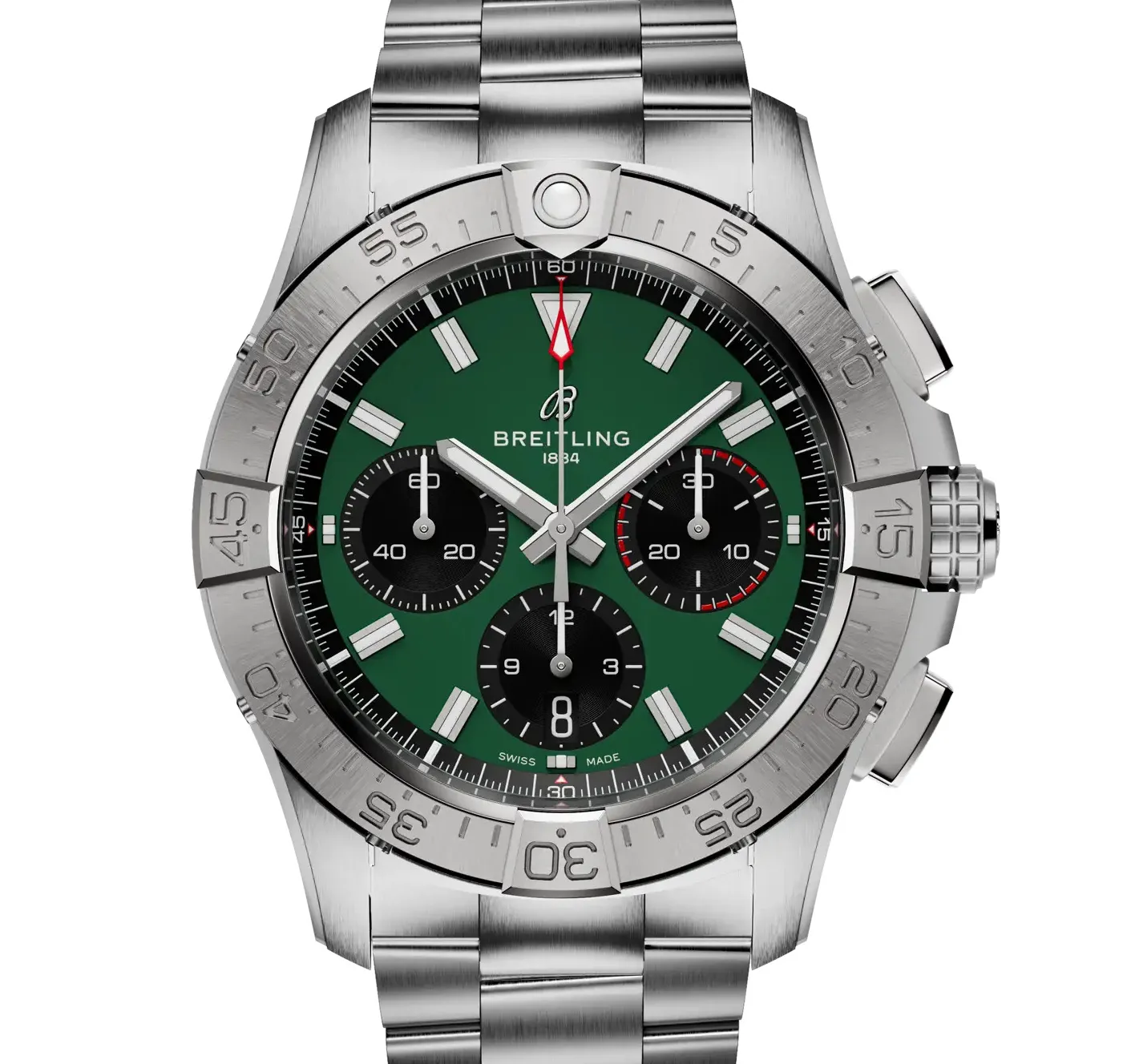 Breitling Avenger B01 Chronograph 42 Watch with Dark Green Dial