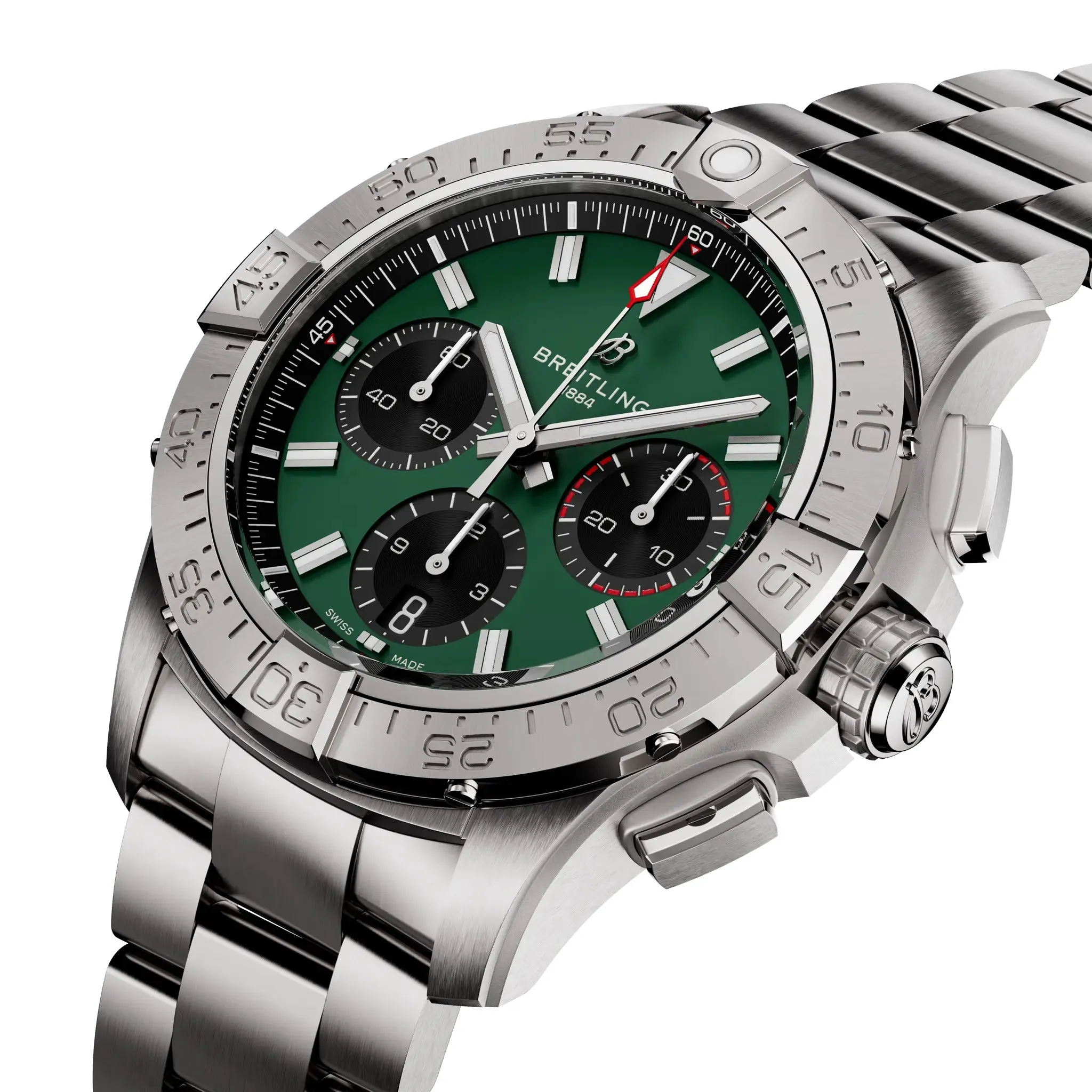 Breitling Avenger B01 Chronograph 42 Watch with Dark Green Dial