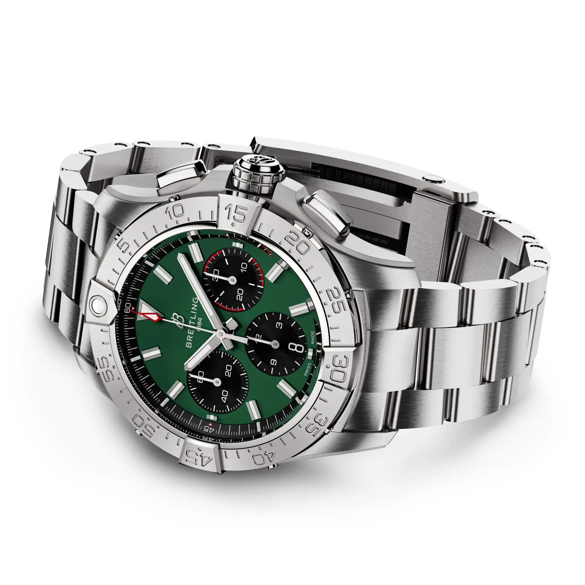 Breitling Avenger B01 Chronograph 42 Watch with Dark Green Dial