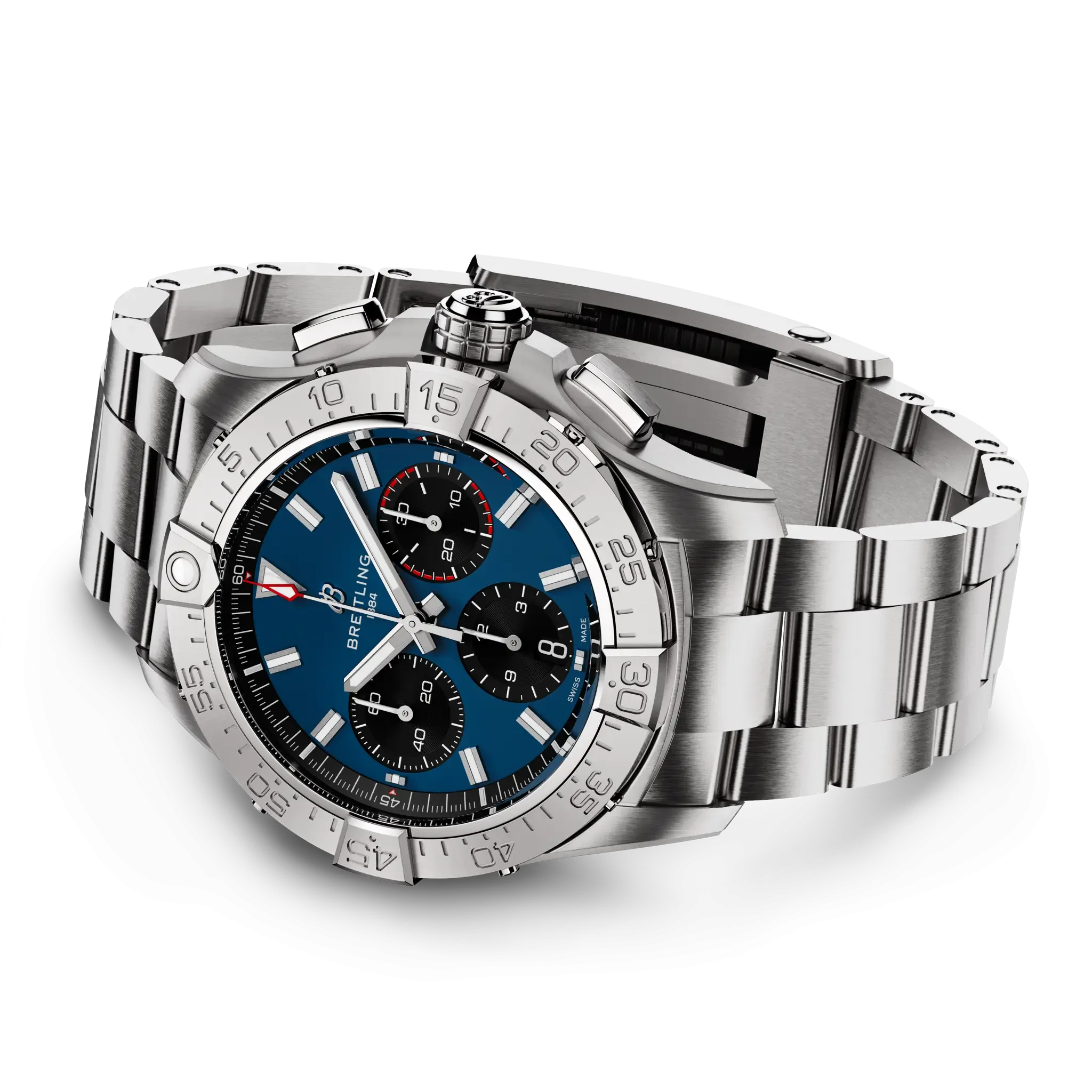 Breitling Avenger B01 Chronograph 42 Watch with Stainless Steel Bracelet