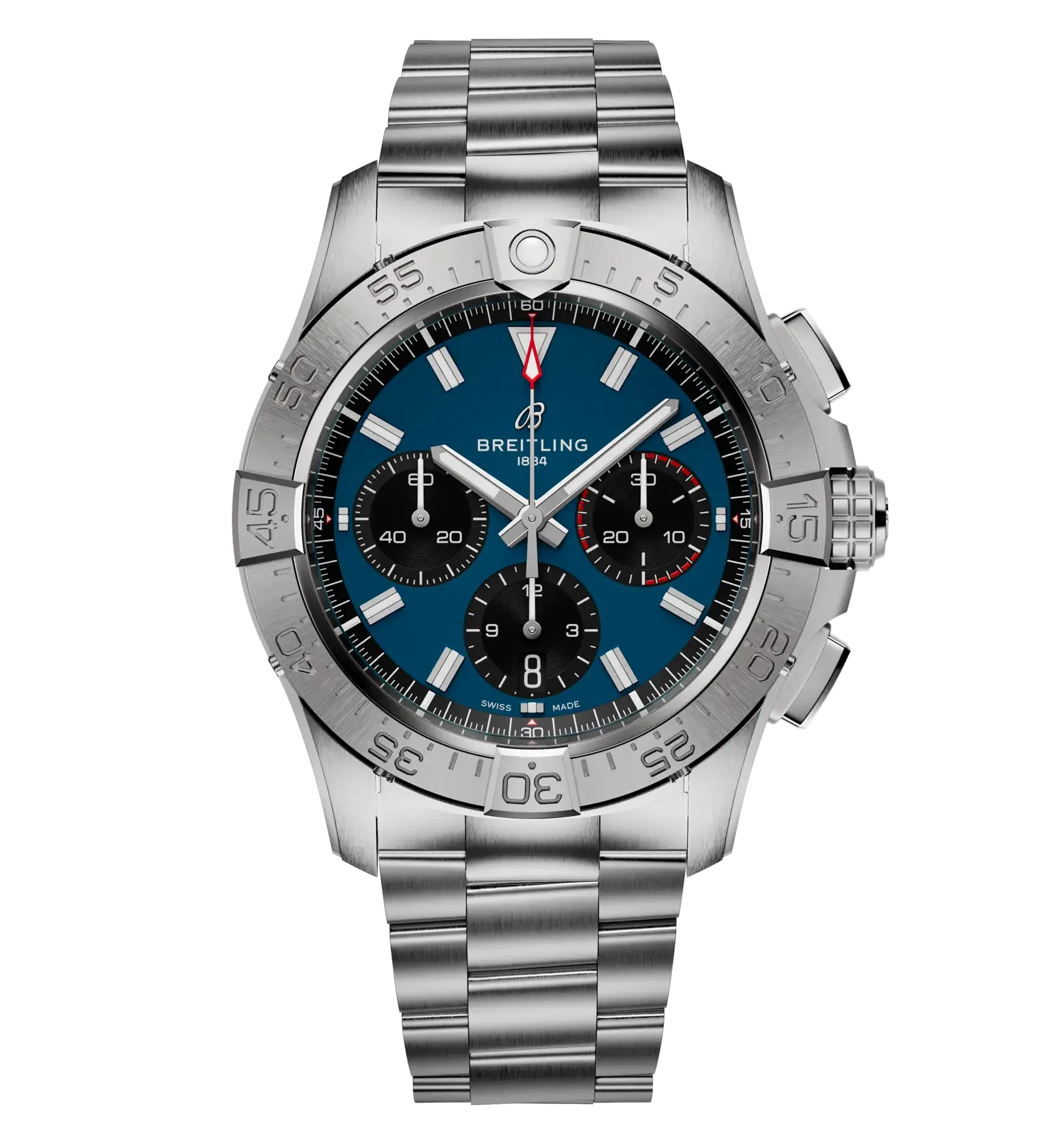 Breitling Avenger B01 Chronograph 42 Watch with Stainless Steel Bracelet