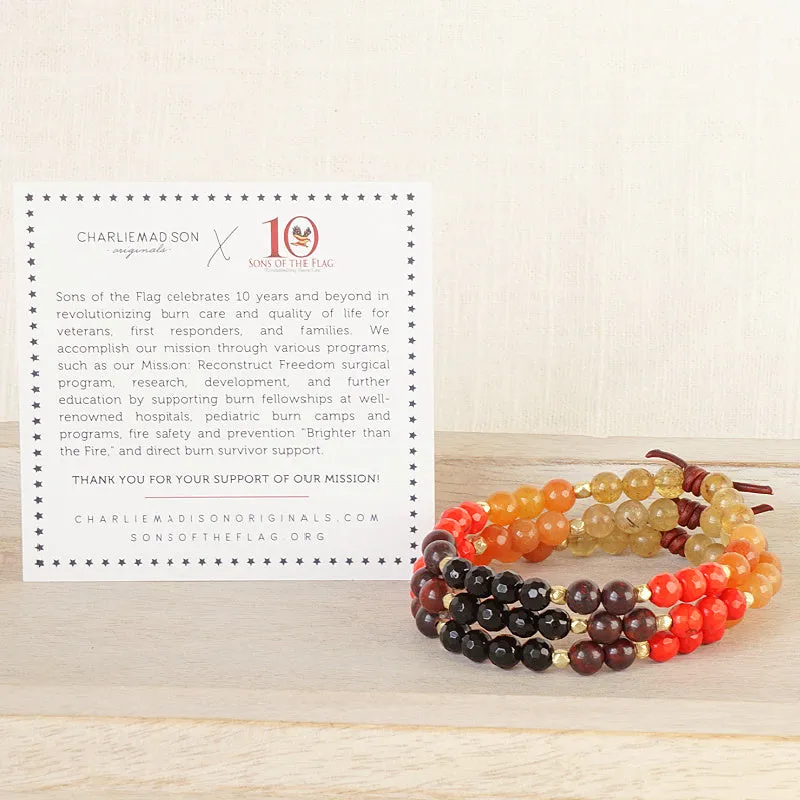 Brighter Than the Fire Mini Bracelet | Sons of the Flag X Charliemadison Collaboration