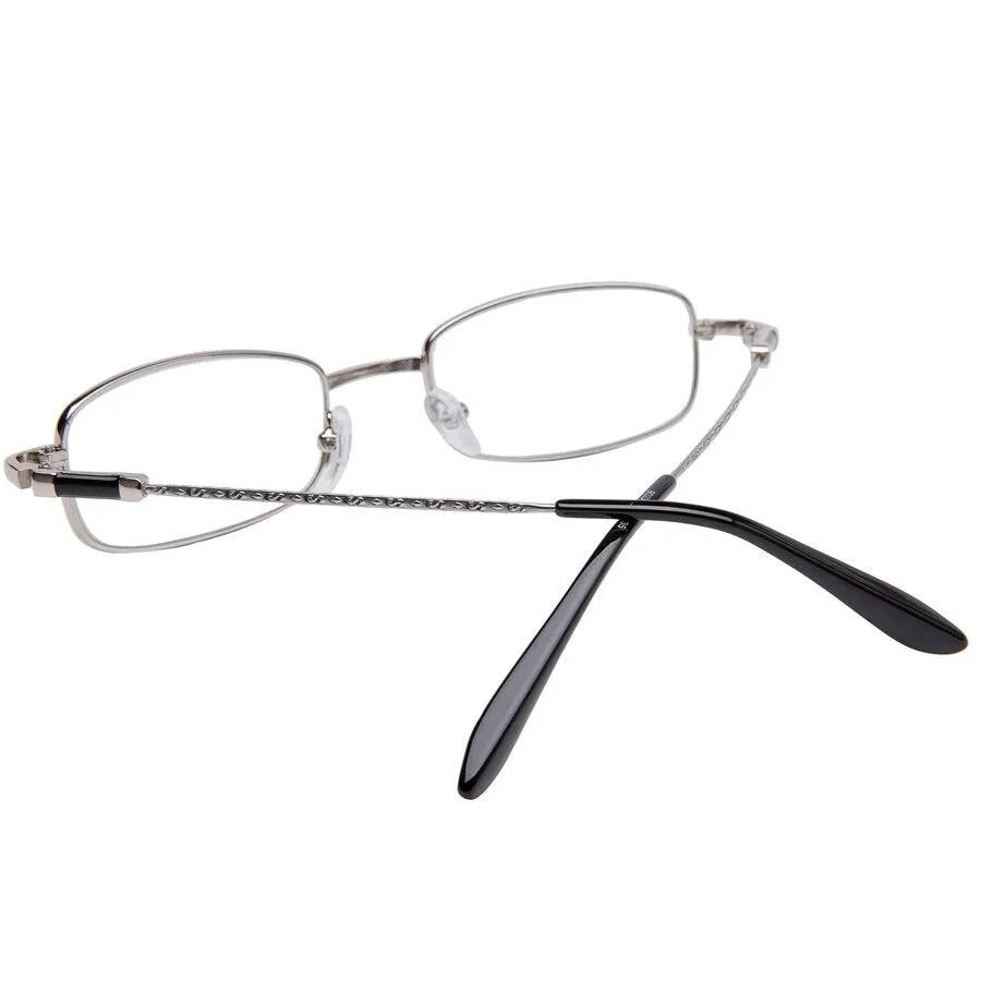 Brightzone Unisex Full Rim Rectangle Alloy Reading Glasses