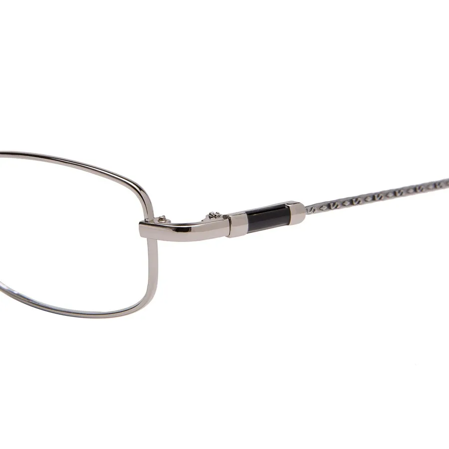 Brightzone Unisex Full Rim Rectangle Alloy Reading Glasses