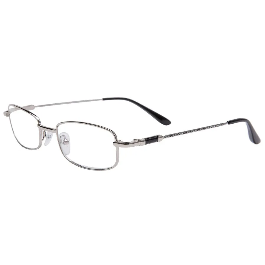 Brightzone Unisex Full Rim Rectangle Alloy Reading Glasses