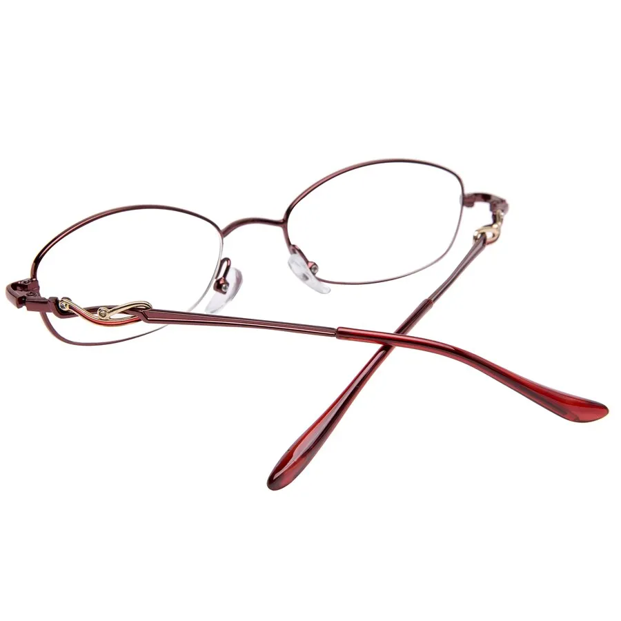 Brightzone Women's Full Rim Round Acetate Alloy Reading Glasses T058