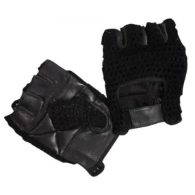 Bronx Black Mesh Weight Lifting Gloves