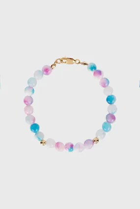 BUBBLE BEAD TIE DYE STRAND BRACELET